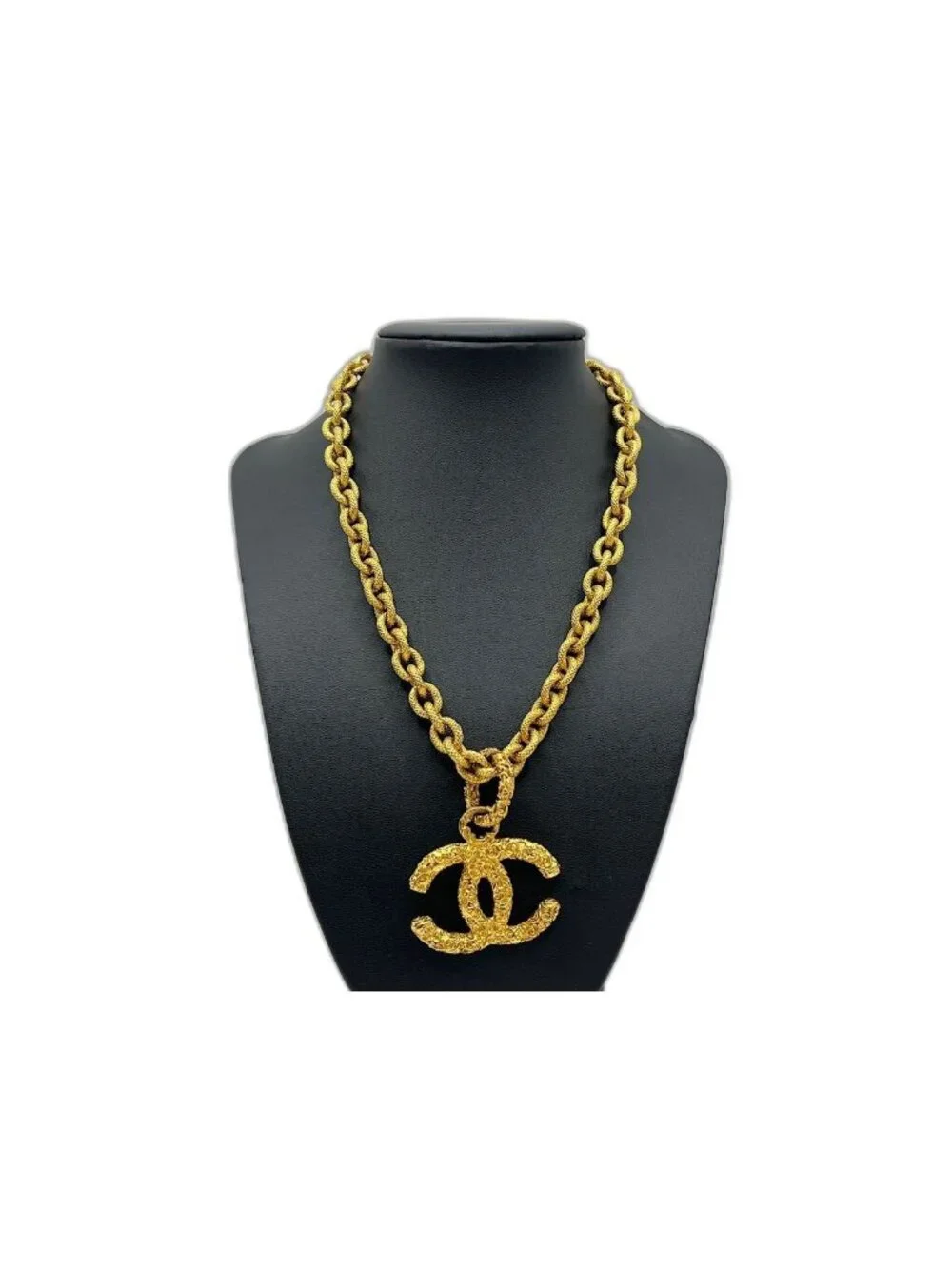 Chanel Necklace CC Logo Lava